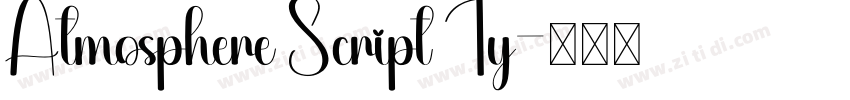 Atmosphere Script Ty字体转换